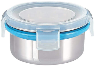 Compact Stainless Steel Airtight Lunch Box Set - 4 Pcs (3 Leakproof Containers & 1 Bottle)