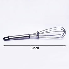 Stainless Steel Wire Whisk – 8 Inch Balloon Whisk, Egg Frother & Milk Beater