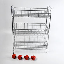 5360 Stainless Steel Fruit  Vegetable Stand Kitchen Trolley 3 Tier Kitchen Trolley  Fruit Basket  Vegetable Stand For Storage  Onion Potato Rack For Kitchen  Vegetable Rack For Kitchen