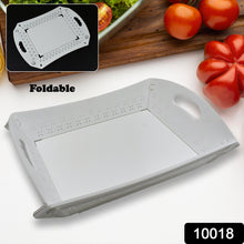 Foldable Serving Tray Plastic Serving Traywith Handle Serving Tray For Food Kitchen Outdoors Restaurants (1 Pc)